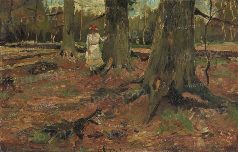 Girl in a wood, 1882. Creator: Gogh, Vincent, van (1853-1890).