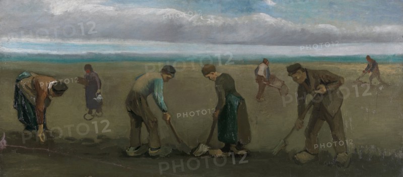 Peasants planting potatoes, 1884. Creator: Gogh, Vincent, van (1853-1890).