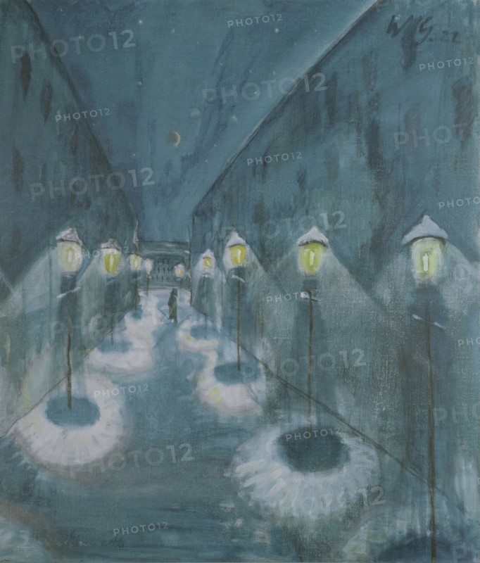 Street by Night, 1922. Creator: Gramatté, Walter (1897-1929).