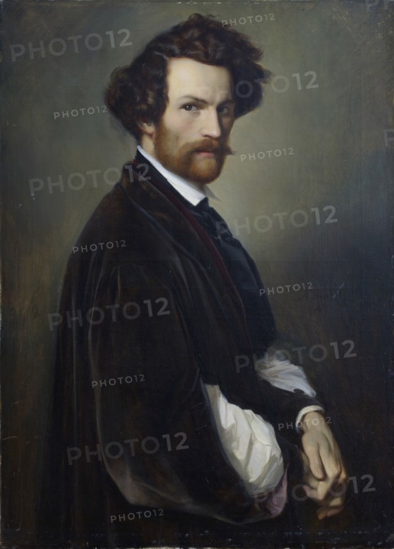 Self-portrait, 1846. Creator: Heubel, Alexander (1813-1847).