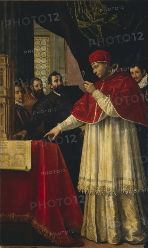 Michelangelo shows Pope Leo X and Cardinal Giulio de' Medici (later Pope Clement VII)..., 1618-1619. Creator: Jacopo da Empoli (Chimenti) (1551-1640).