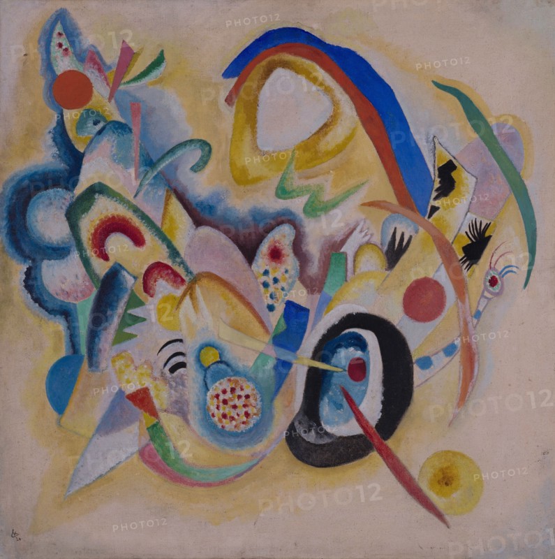 Composition in Yellow, 1920. Creator: Kandinsky, Wassily Vasilyevich (1866-1944).