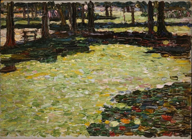 Saint-Cloud Park, Clearing, c 1907. Creator: Kandinsky, Wassily Vasilyevich (1866-1944).