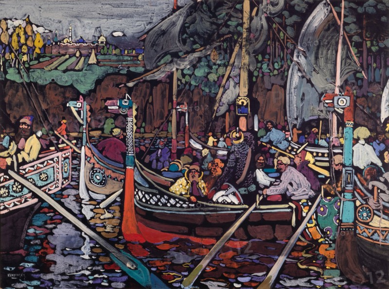 Song (Volga Song), 1906. Creator: Kandinsky, Wassily Vasilyevich (1866-1944).