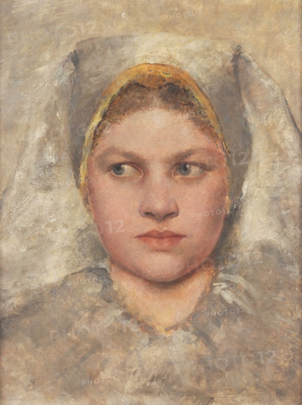 Study head of a Hanna woman, c1883. Creator: Klimt, Gustav (1862-1918).