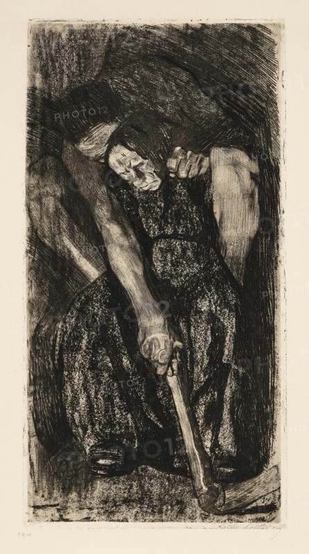 Inspiration, 1905. Creator: Kollwitz, Käthe (1867-1945).
