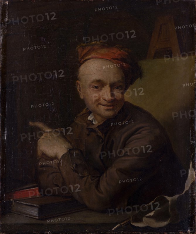 Self-portrait, c 1740. Creator: La Tour, Maurice Quentin de (1704-1788).