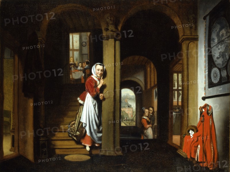 The Eavesdropper, 1657. Creator: Maes, Nicolaes (1634-1693).