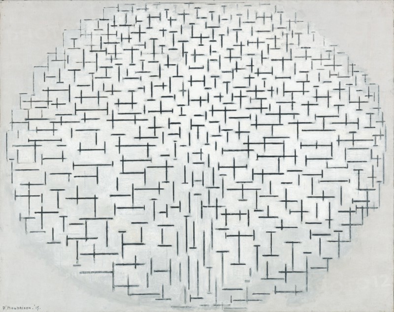 Composition 10 in black and white, 1915. Creator: Mondrian, Piet (1872-1944).