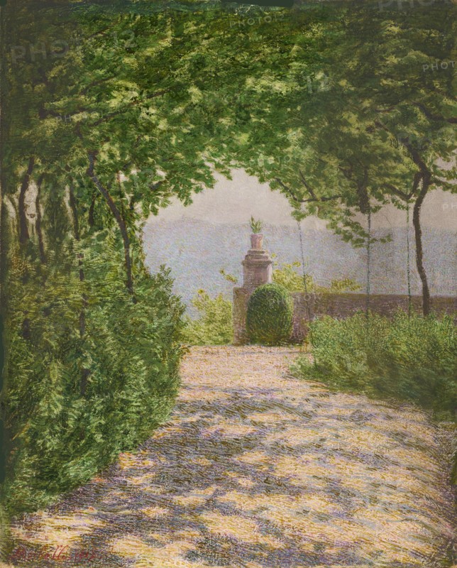 Pergolato, Colma di Rosignano, 1917. Creator: Morbelli, Angelo (1853-1919).
