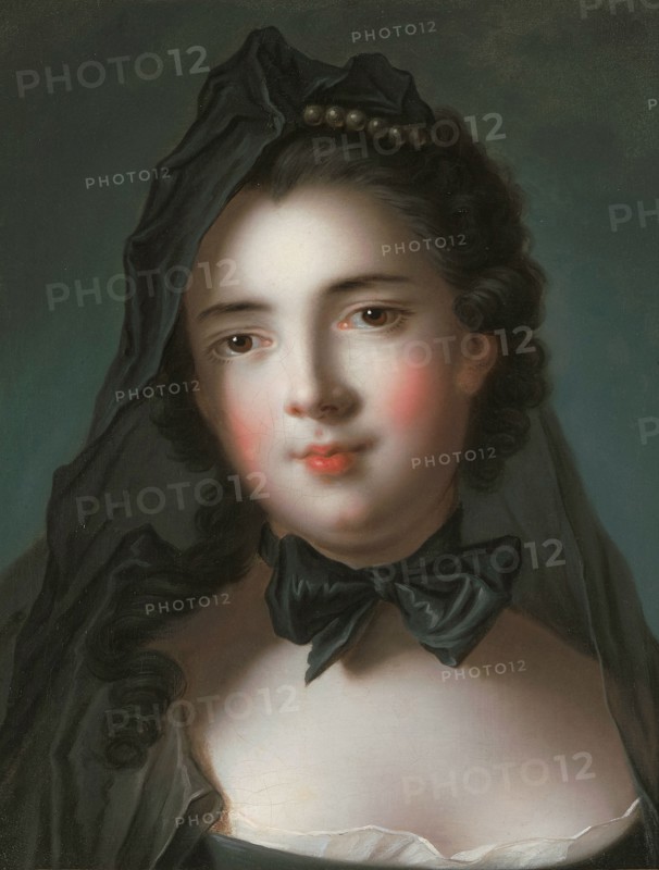 Portrait of Marie Charlotte de La Tour d'Auvergne, Princess of Beauvau (1729-1763) . Creator: Nattier, Jean-Marc (1685-1766).