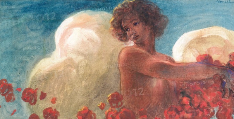 Daydreaming. Creator: Nomellini, Plinio (1866-1943).