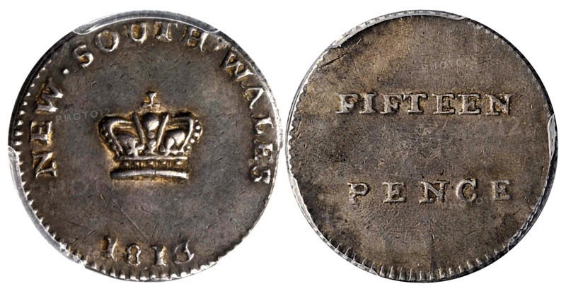 15 Pence, George III, Dump, New South Wales, 1813. Creator: Numismatic, West European Coins  .