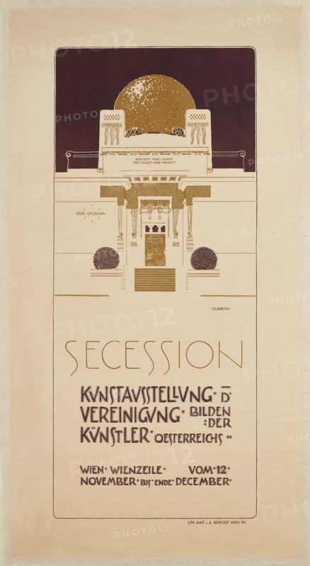 Poster for the II Exhibition of the Vienna Secession, 1898. Creator: Olbrich, Joseph Maria (1867-1908).