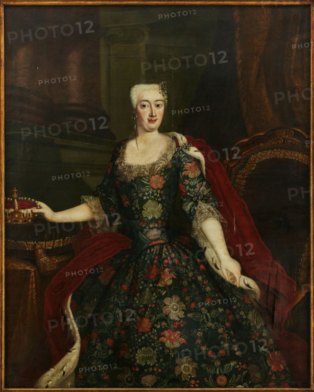 Portrait of Princess Sophia Dorothea of Prussia (1719-1765), 18th century. Creator: Pesne, Antoine, School (1683-1757).