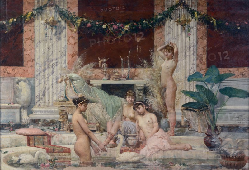 Frigidarium, 1882. Creator: Pigna, Alessandro (1862-1919).