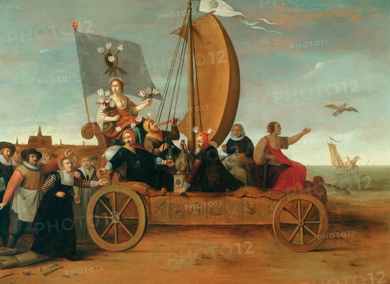 Flora's Wagon of Fools, Between 1632 and 1641. Creator: Pot, Hendrik Gerritsz. (1580/81-1657).