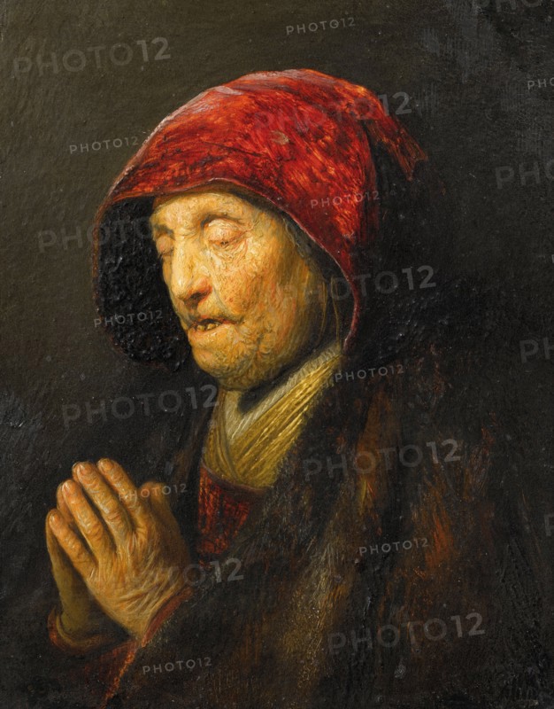 Old Woman Praying, c 1629-1630. Creator: Rembrandt van Rhijn (1606-1669).