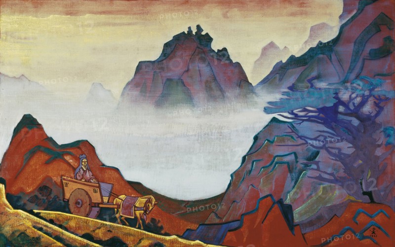 Confucius, the Just One. From the Series "Banners of the East" , 1925. Creator: Roerich, Nicholas (1874-1947).