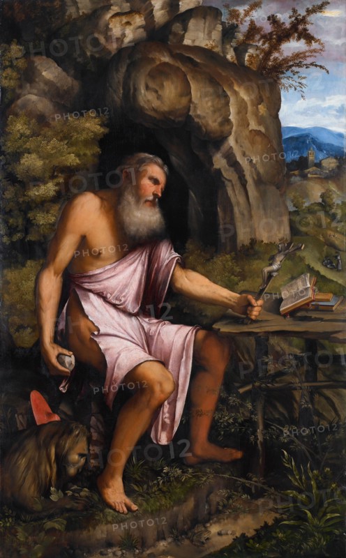 Penitent Saint Jerome, 1516-1517. Creator: Romanino, Gerolamo (1485/6-1566).