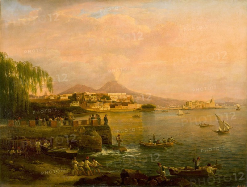 View of Naples from Villa Reale, 1820. Creator: Shchedrin, Sylvester Feodosiyevich (1791-1830).