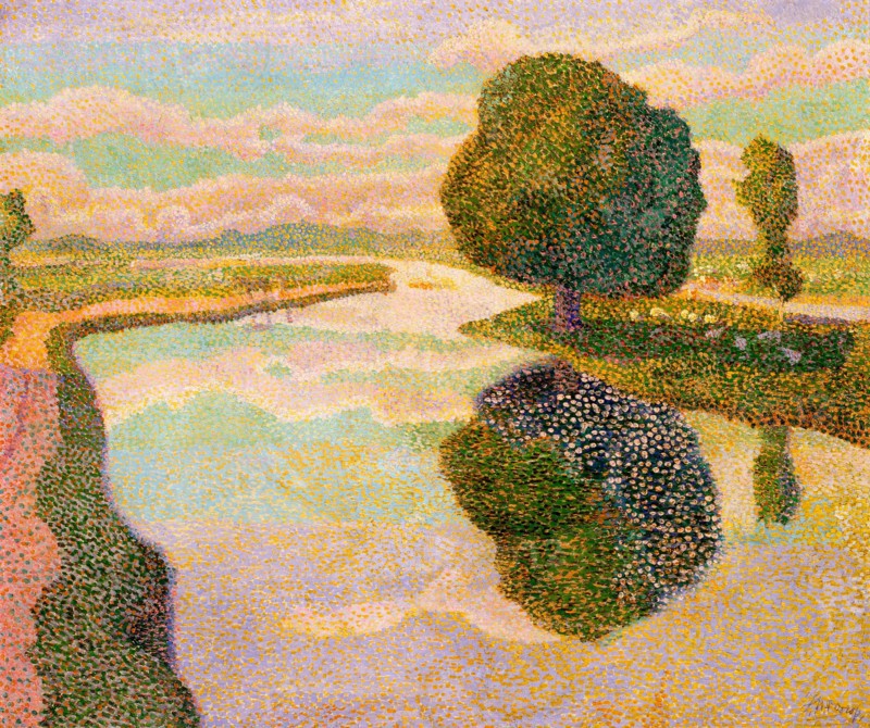 Landscape with Canal, 1894. Creator: Toorop, Jan (1858-1928).