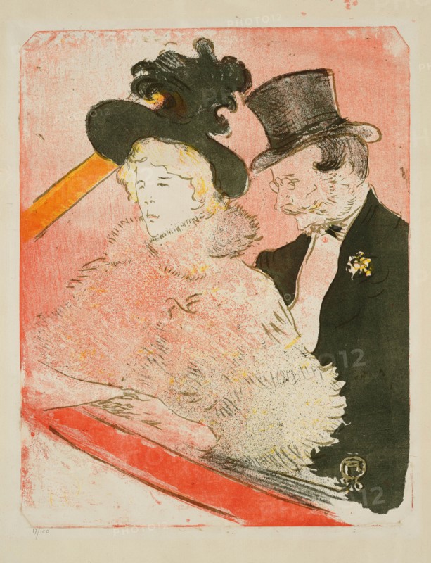 Au concert, 1896. Creator: Toulouse-Lautrec, Henri, de (1864-1901).