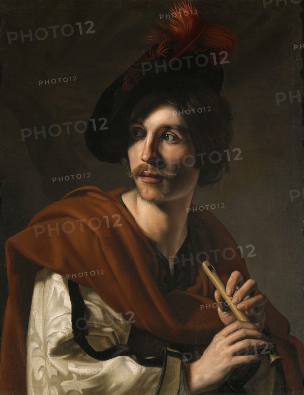 Flautist, 1626. Creator: Tournier, Nicolas (1590-1639).