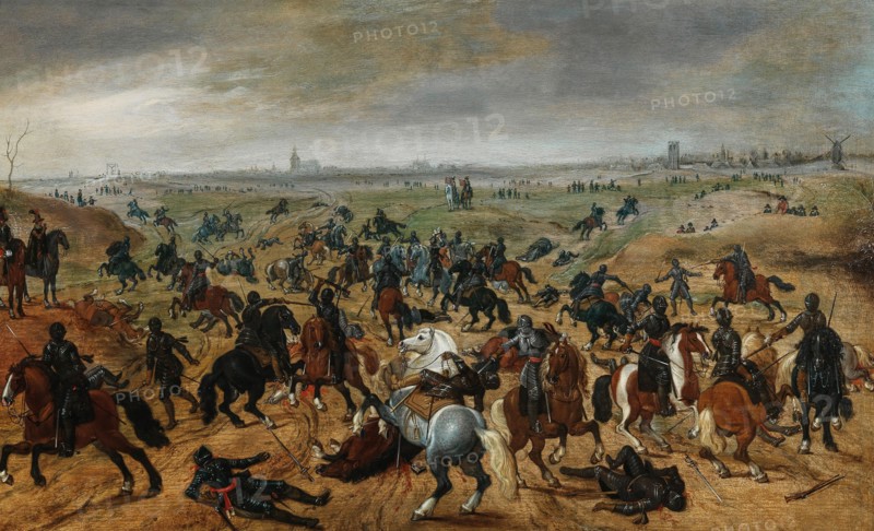 The Battle of Lekkerbeetje on 5 February 1600. Creator: Vrancx, Sebastiaen (1574-1647).