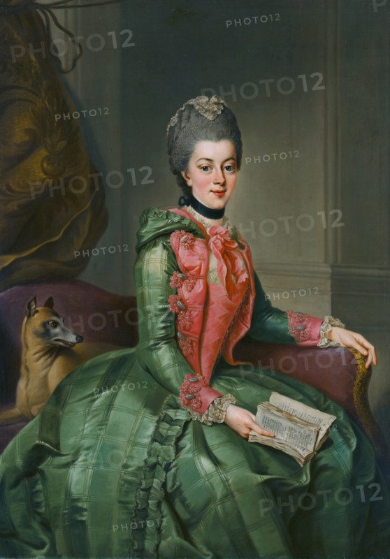 Portrait of Princess Wilhelmina of Prussia (1751-1820), Princess of Orange, c1769. Creator: Ziesenis, Johann Georg, the Younger (1716-1776).