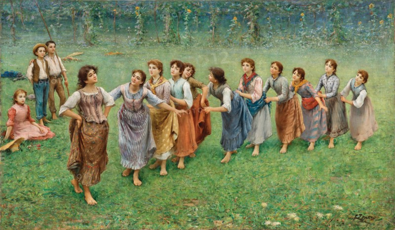 La Coda del Diavolo, End of 1880s. Creator: Zonaro, Fausto (1854-1929).