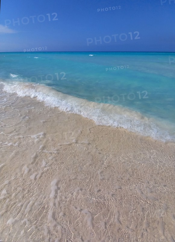 The (almost pristine) beach at Cayo Santa Maria, Cuba, Caribbean, 2024. Creator: Ethel Davies.