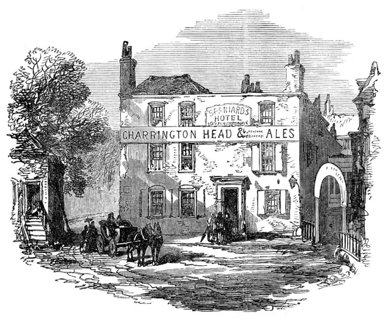 Sketches on Hampstead Heath: the old taverns, 1871. Creator: Unknown.