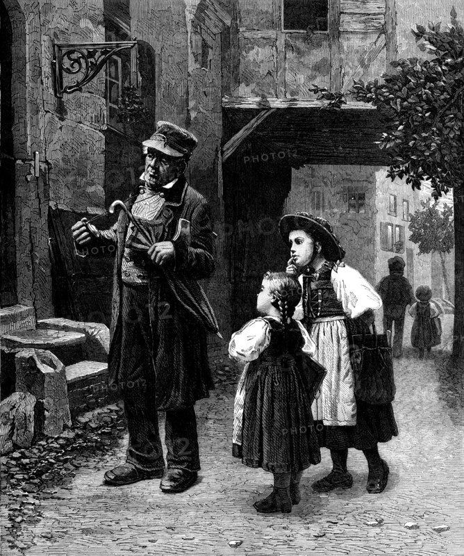 Please Tell Us The Time!, by F. Sonderland, 1871. Creator: Unknown.