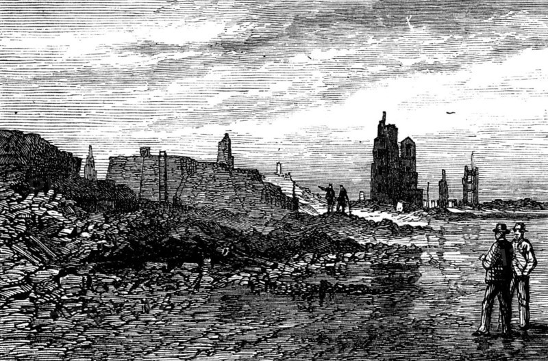 Ruins of Chicago after the Fire: Sherman House Block, 1871. Creator: Unknown.