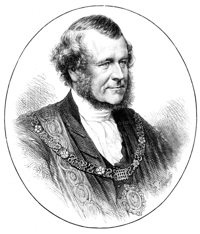 The Right Hon. Sills John Gibbons, the new Lord Mayor of London, 1871. Creator: Unknown.