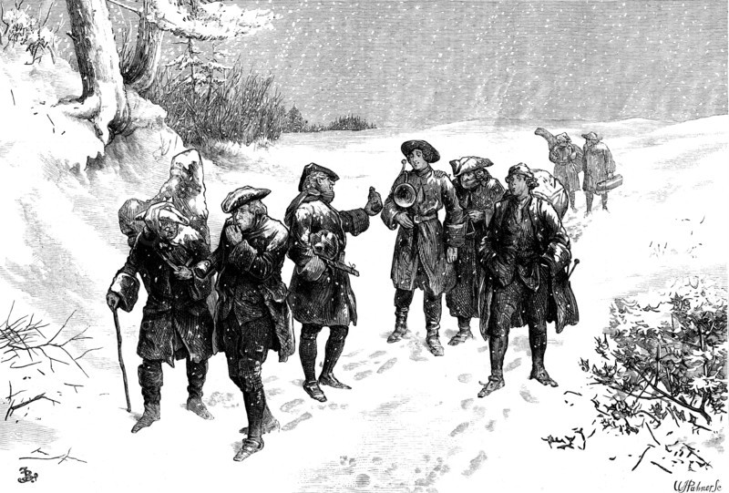 Going to the Dance, drawn by F. Barnard, 1871. Creator: William James Palmer.