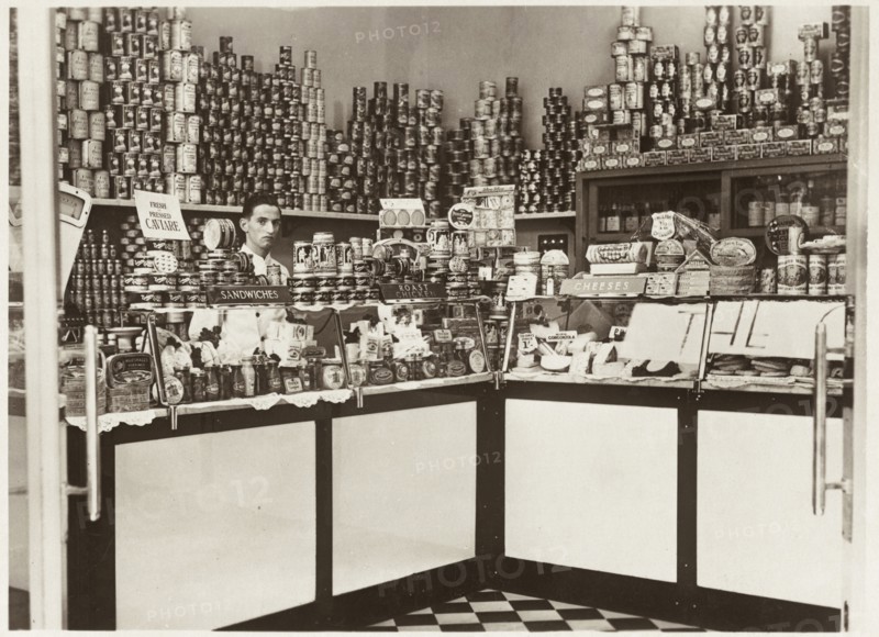 The Crown Restaurant, delicacy shop, 1939. Creator: Anon.