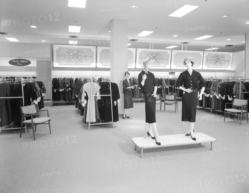 Filene's, business in North Shore Shopping Center, Peabody, Massachusetts, 1957. Creator: Gottscho-Schleisner, Inc.