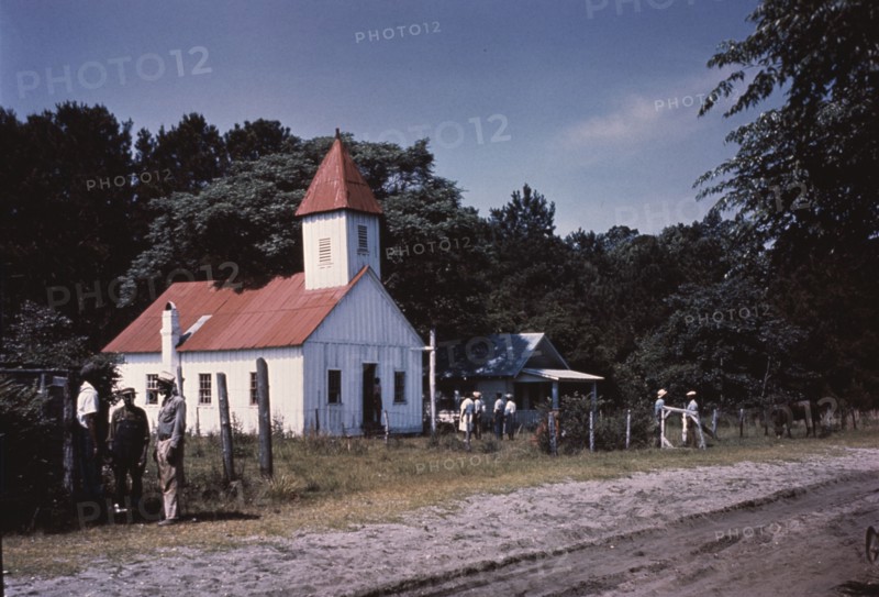 Bernard M. Baruch, Hobcaw Plantation, residence in Georgetown, South Carolina, 1944. Creator: Gottscho-Schleisner, Inc.