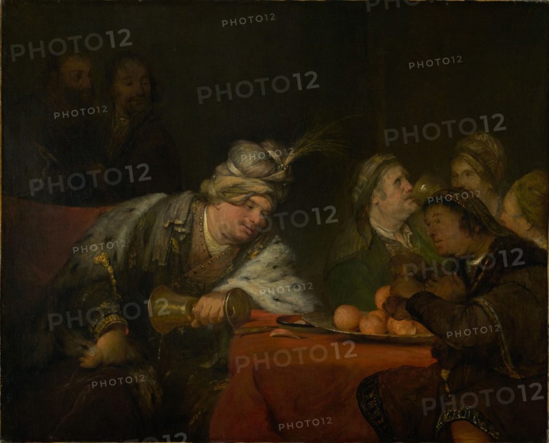 The Banquet of Ahasuerus, 1680s. Creator: Aert de Gelder.