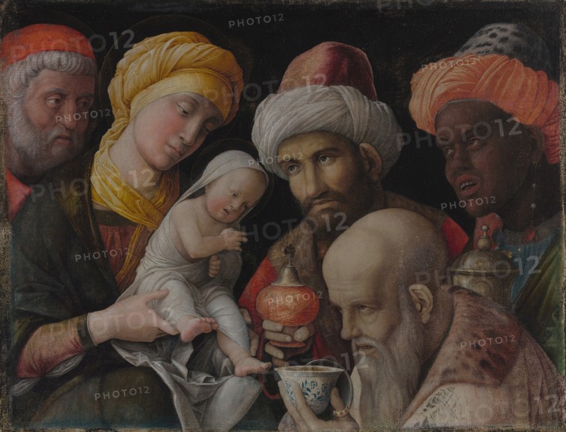Adoration of the Magi, about 1495-1505. Creator: Andrea Mantegna.