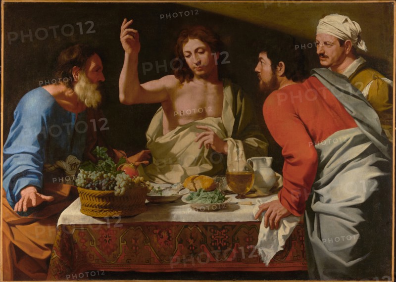 The Supper at Emmaus, about 1615-1625. Creator: Bartolomeo Cavarozzi.