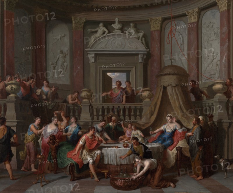 The Banquet of Cleopatra, late 17th-early 18th century. Creator: Gerard Hoet.