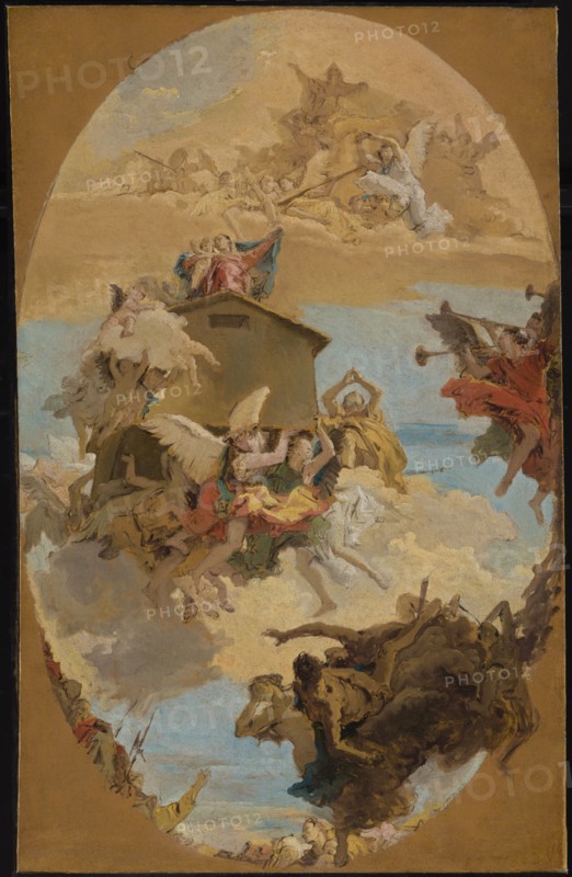 The Miracle of the Holy House of Loreto, 1743. Creator: Giovanni Battista Tiepolo.