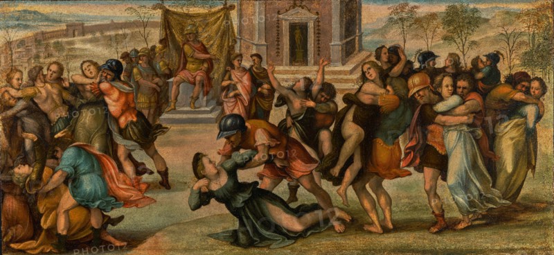 The Abduction of the Sabines, about 1520. Creator: Girolamo del Pacchia.