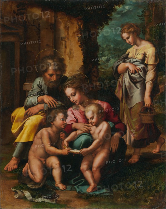 The Holy Family, about 1520-1523. Creator: Giulio Romano.