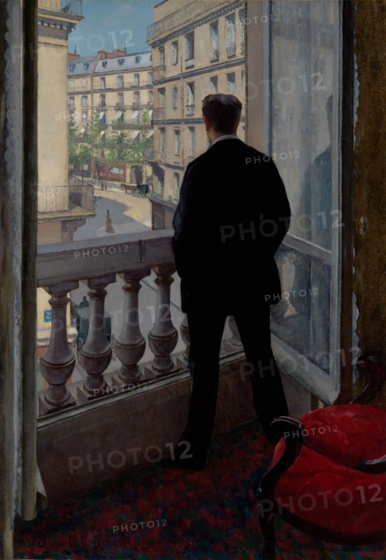 Young Man at His Window, 1876. Creator: Gustave Caillebotte.
