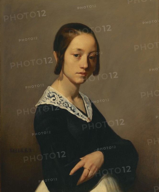 Portrait of Louise-Antoinette Feuardent, 1841. Creator: Jean Francois Millet.