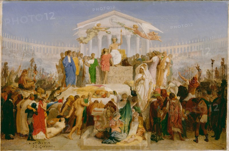 The Age of Augustus, the Birth of Christ, about 1852-1854. Creator: Jean-Leon Gerome.